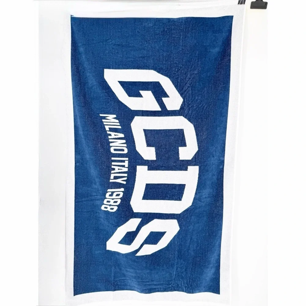NWT GCDS Logo Print Cotton Beach Towel